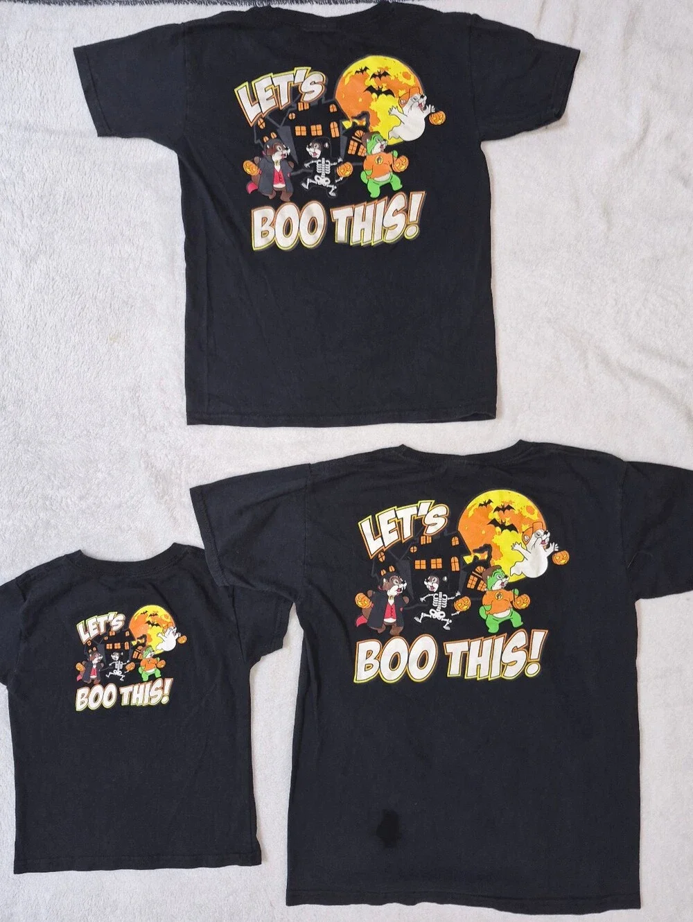 Buc-ee's Kids Halloween Shirts Lot Matching Sibling Set 2T Youth S Youth M